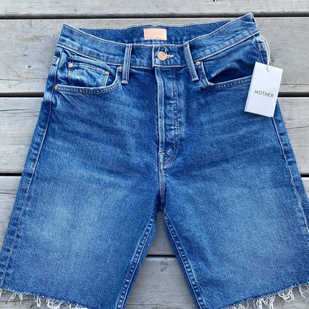 Mother The Tomcat Bermuda Short Fray NWOT 26